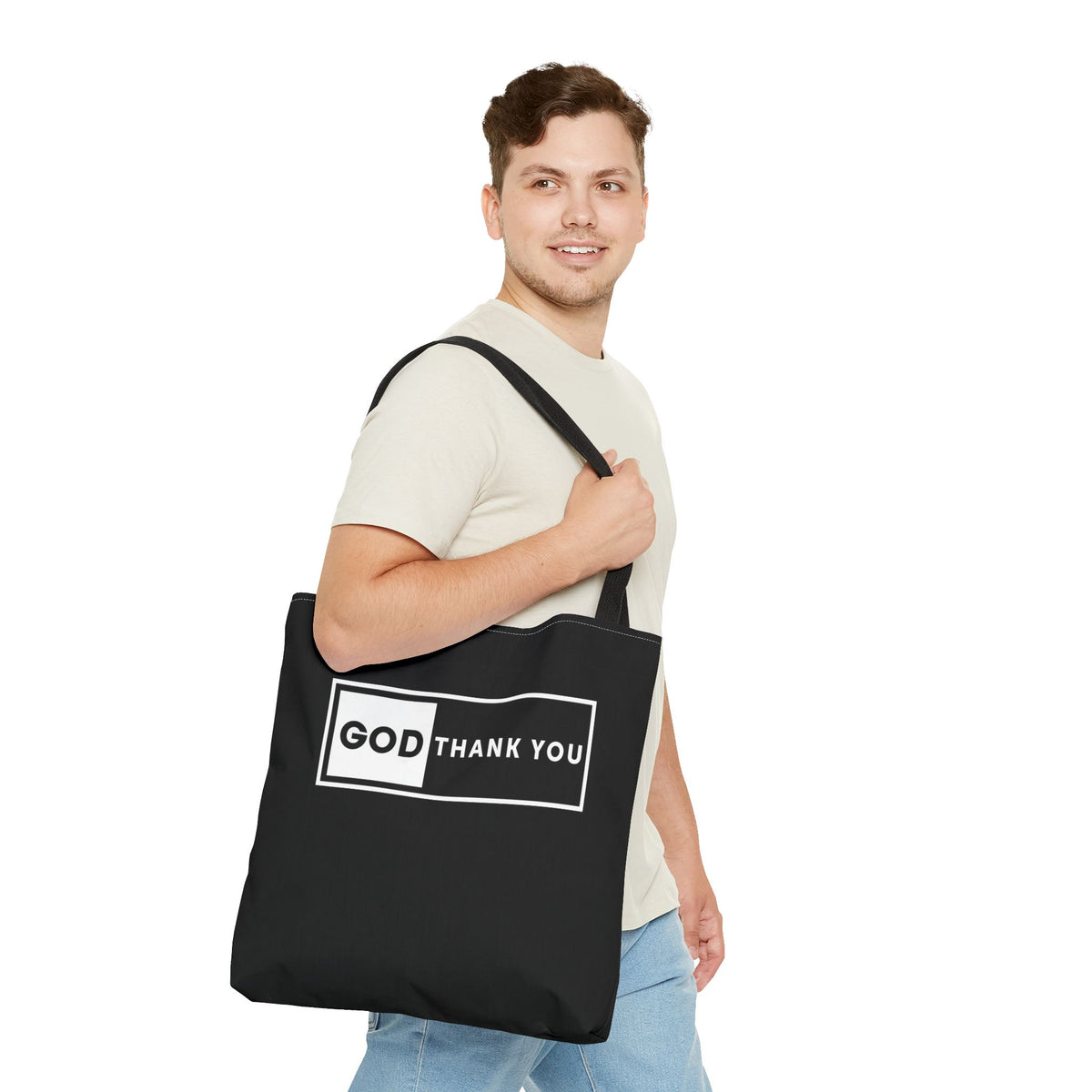 GOD Thank You Tote Bag (AOP)