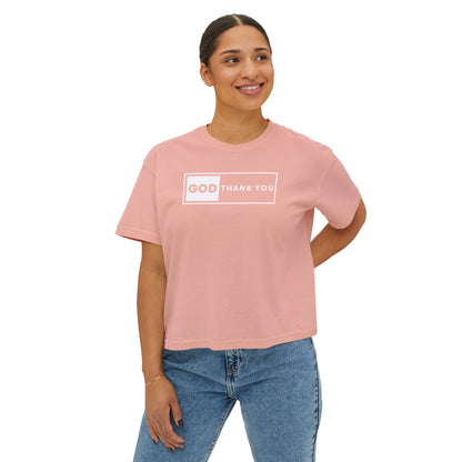 GOD Thank You Boxy Tee