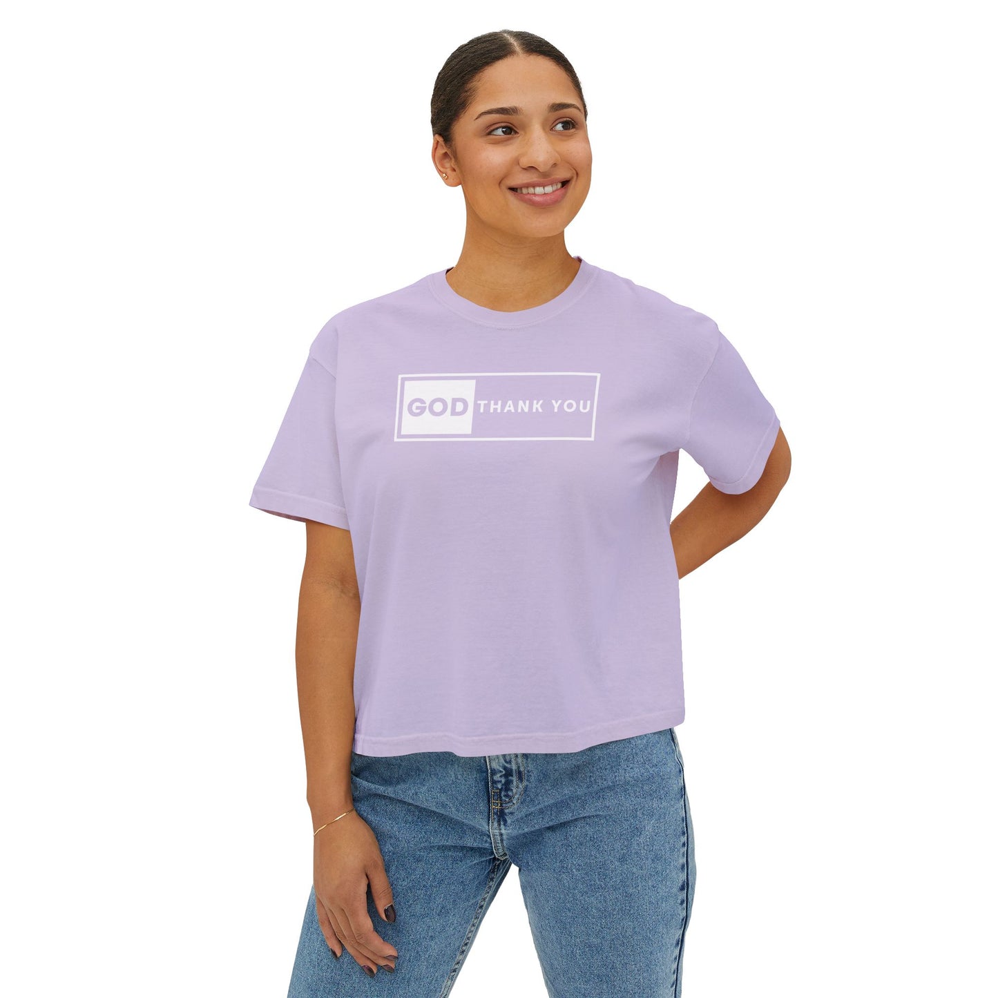 GOD Thank You Boxy Tee