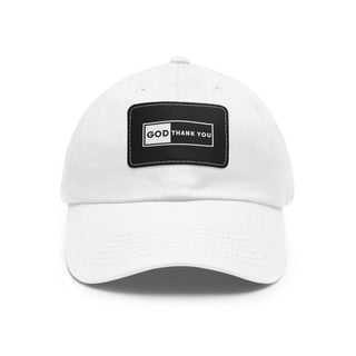 Dad Hat with Leather Patched